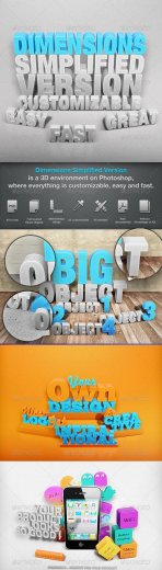 Dimensions Simplified Version – Mock-up 1 – GraphicRiver