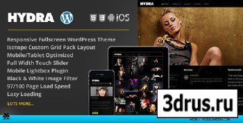 ThemeForest - Hydra v1.0.1 - Fullscreen Portfolio Grid WordPress Theme