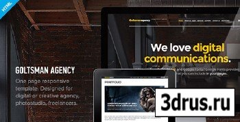 ThemeForest - Goltsman Agency - One Page Responsive Template - RIP
