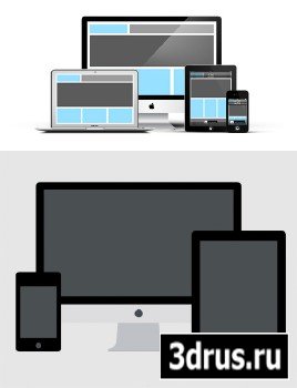 Responsive Devices PSD Mockup Mix