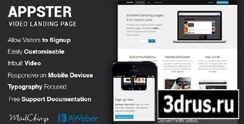 ThemeForest - Appster App & Software Landing Page - RIP
