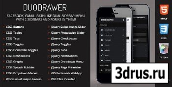 ThemeForest - DuoDrawer Mobile Retina | HTML5 & CSS3 And iWebApp