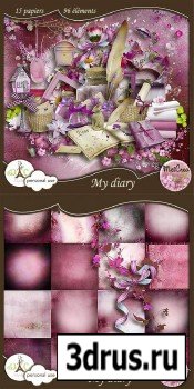 Scrap Set - My Diary PNG and JPG Files