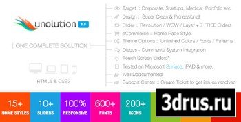 ThemeForest - UNOLUTION One Complete Solution - Responsive HTML5 - RIP