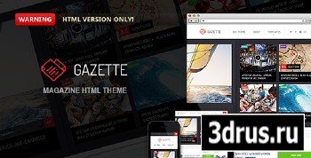 ThemeForest - Gazette - Magazine HTML Theme - RIP