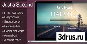 ThemeForest - Just a Second v1.03 - Coming Soon Page