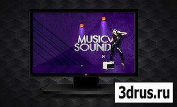 PSD Source - Music Sound Wallpaper
