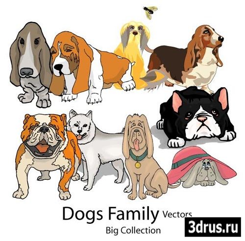 Vector Dogs. EPS