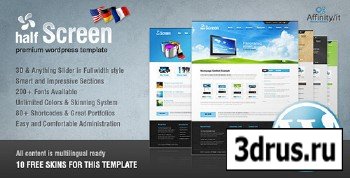ThemeForest - Halfscreen v1.2 - Premium Corporate & Portfolio WP Theme - FULL