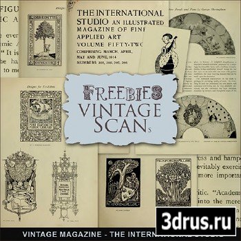 Scrap-kit - Vintage Magazine - The International Studio
