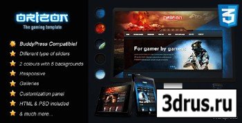 ThemeForest - Orizon v3.0 - The Gaming Template WP version