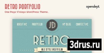 ThemeForest - Retro Portfolio v3.3 - One Page Vintage WP Theme