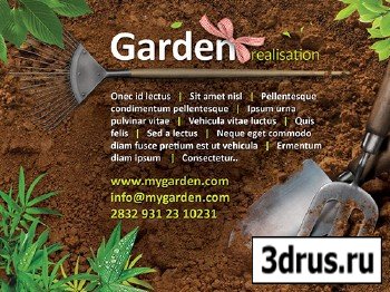 PSD Web Template - Garden Flyer