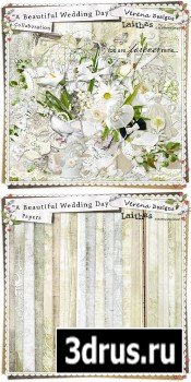 Scrap Set - A Beautiful Wedding Day PNG and JPG Files