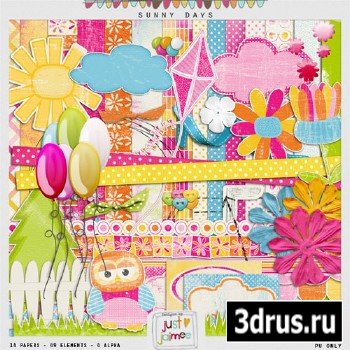 Scrap Set - Sunny Days PNG and JPG Files