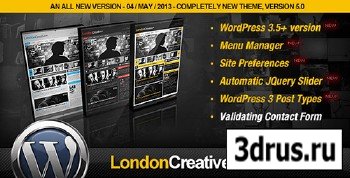 ThemeForest - London Creative + v5.0 Portfolio & Blog WP Theme - FULL