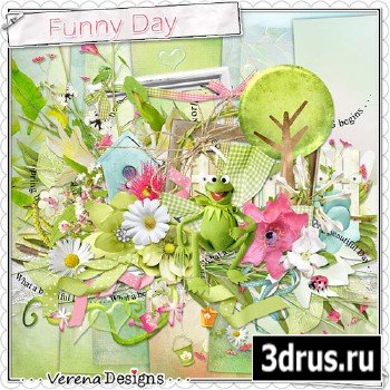 Scrap Set - Funny Day PNG and JPG Files