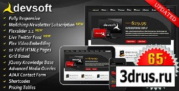ThemeForest - DevSoft - Responsive HTML5 Full Sales Website - FULL