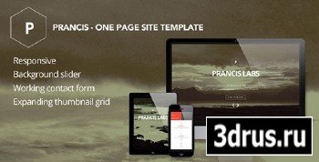ThemeForest - Prancis - flat clean one page site template - RIP