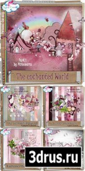 Scrap Set - The Enchanted World PNG and JPG Files