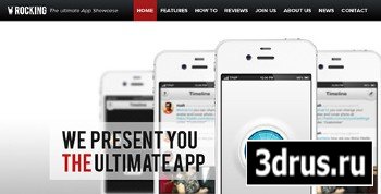 ThemeForest - Rocking Parallax iPhone App Showcase HTML5 - RIP