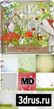 Scrap Set - Magic Garden PNG and JPG Files