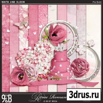 Scrap Set - Rose Romance PNG and JPG Files