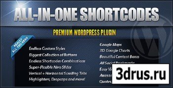 CodeCanyon - All-In-One Shortcodes v1.2.2 - WordPress Plugin