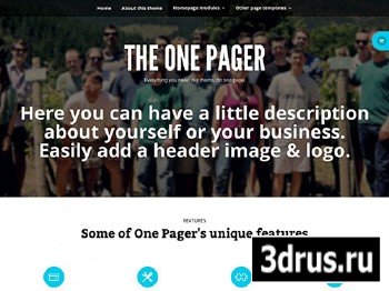 WooThemes - The One Pager v1.0.6 - Wordpress Template