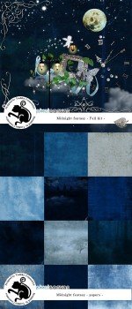 Scrap Set - Midnight Fantasy PNG and JPG Files