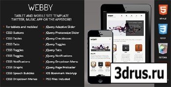 ThemeForest - Webby | Mobile & Tablet Responsive Template - RIP