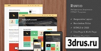 ThemeForest - Rufio - Multipurpose Responsive HTML5 Template - RIP