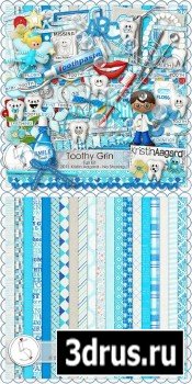 Scrap Set - Toothy Grin PNG and JPG Files