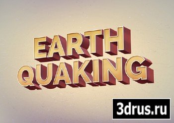 PSD Source - Earth Quaking Text Effect