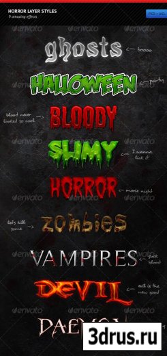 Horror Layer Styles - GraphicRiver