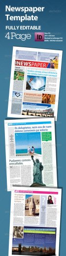 Newspaper Template A3 Format 4 Page - GraphicRiver