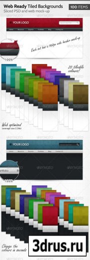 100 Web Ready Tiled Backgrounds - GraphicRiver