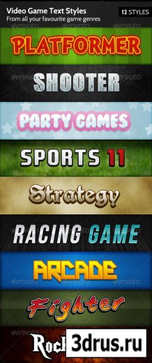 Video Game Text Styles - GraphicRiver