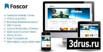 ThemeForest - Foscor - Interactive Parallax - Responsive Theme - RIP