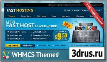 Fast Hosting - Version 5.0 WHMCS 5.x Template