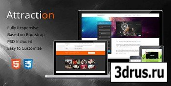 ThemeForest - Attraction - Responsive Landing Page - FULL