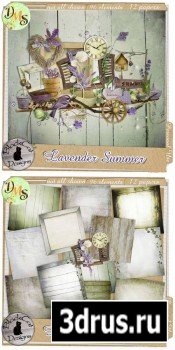 Scrap Set - Lavender Summer PNG and JPG Files
