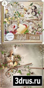 Scrap Set - Delightful Afternoon PNG and JPG Files