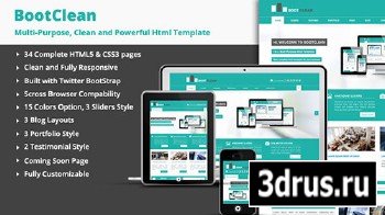 Mojo-Themes - BootClean - BootStrap Business Template - RIP