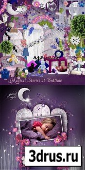 Scrap Set - Magical Stories at Bedtime PNG and JPG Files