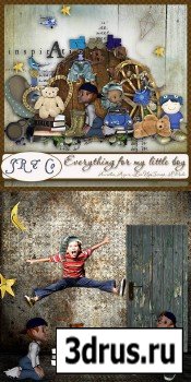 Scrap Set - Everything for my Little Boy PNG and JPG Files