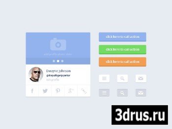 PSD Web Design - Flat UI kit