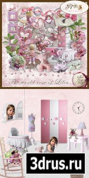Scrap Set - The World Rose of Lilia PNG and JPG Files