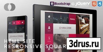 ThemeForest - HTML Site - Responsive Bootstrap Square vCard - RIP