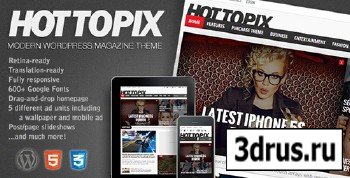 ThemeForest - Hot Topix v1.03 - Modern Wordpress Magazine Theme
